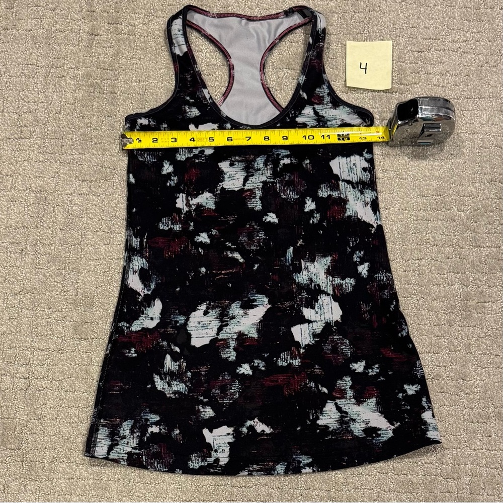 lululemon athletica Black and Gray Tank Top